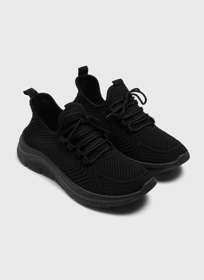 Matalan Souluxe Black Trainers